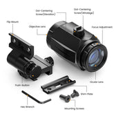 Flip to side quick-release mount with lower 1/3 co-witness spacer